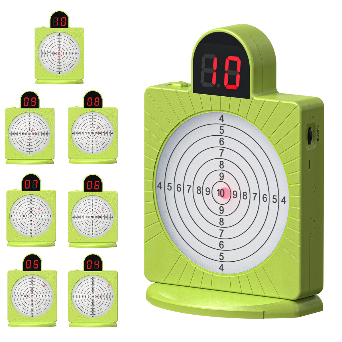 Seven-ring intelligent induction target, accurately records every hit, voice broadcast, home shooting training gadget.