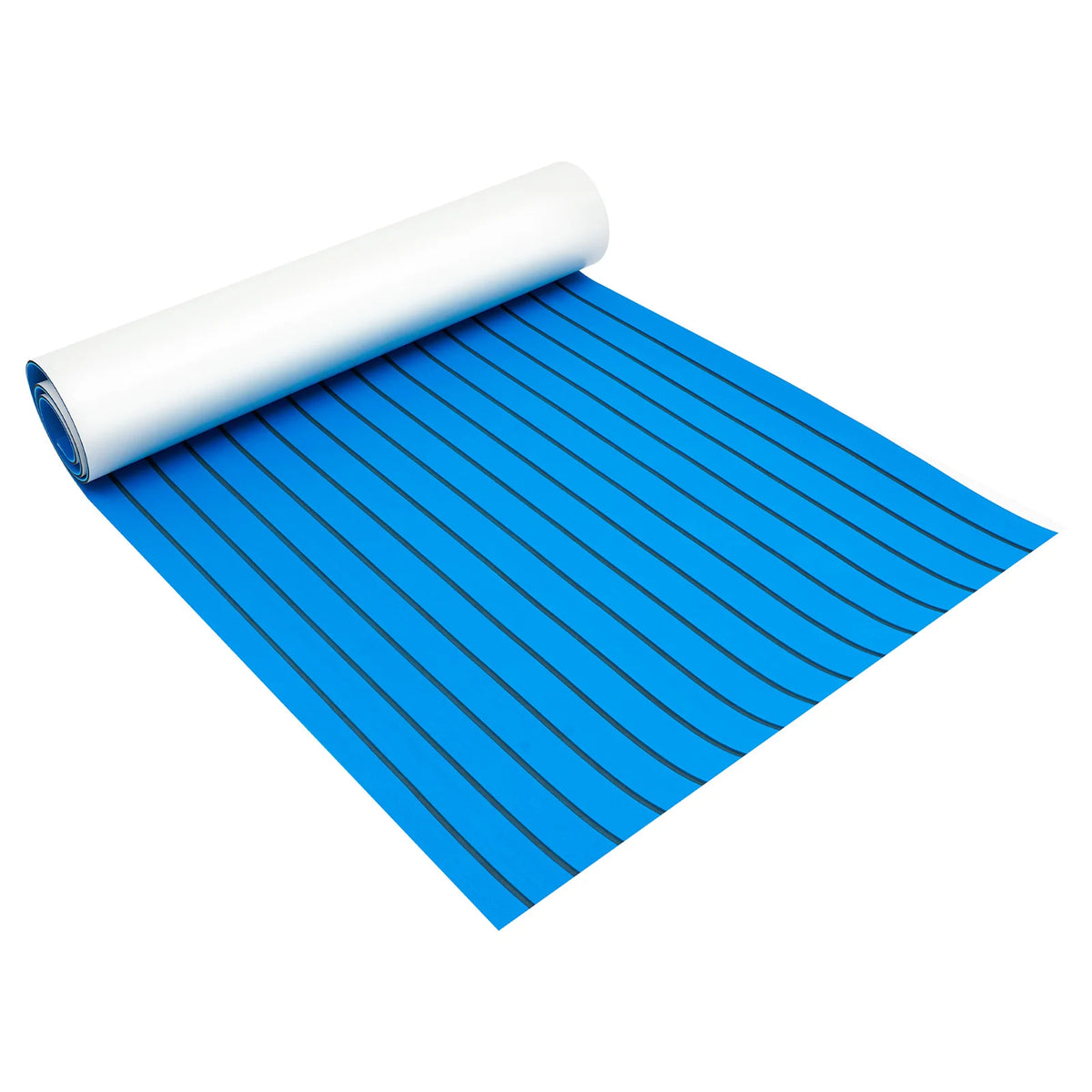 240×90x0.6cm Self-Adhesive EVA Foam Boat Marine Flooring Faux Teak Decking Sheet Striped Yacht Mat Washable