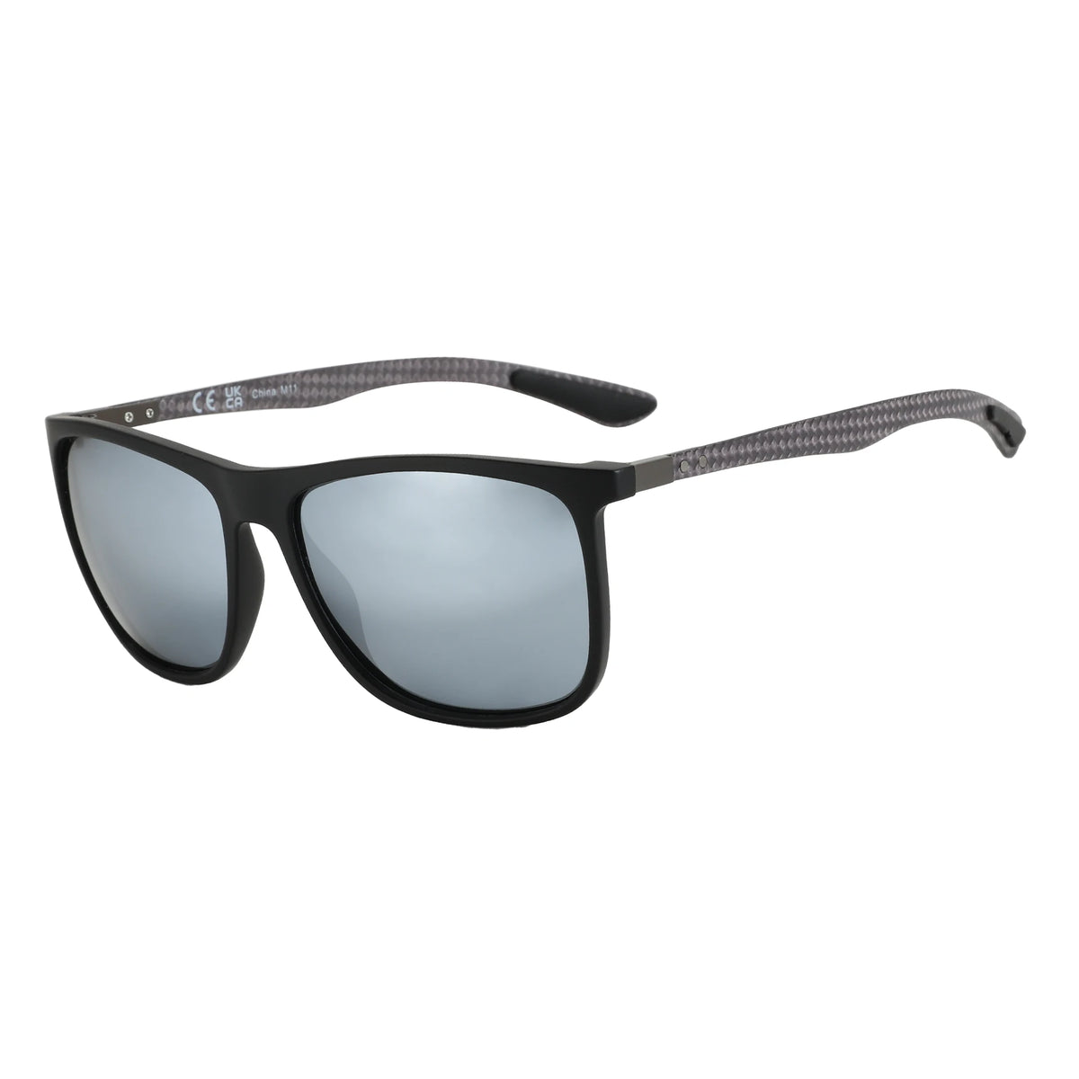 ZENOTTIC Carbon Fiber Prescription Sunglasses Square Polarized Optical Sun Glasses Shade for Driving Fishing Golf Sport