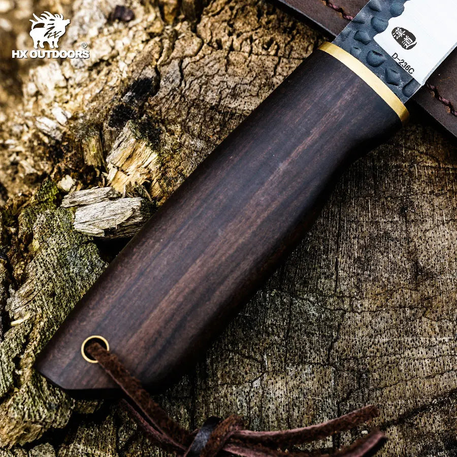 HX OUTDOORS Kitchen Nordic High Hardness Forging Small Hunting Knife High Carbon Steel Outdoor Survival Tool Tourist Knife