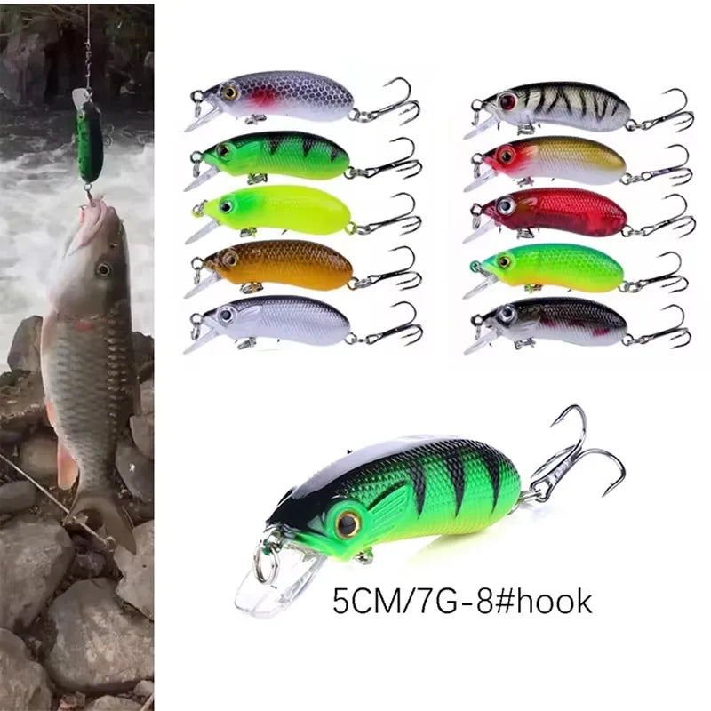 Fishing Lures Set Crankbait Tackle Hard Bait Kit Artificial Minnow Popper Pencil Swing Swimbait Wobblers Bionic Crank Pesca Suit