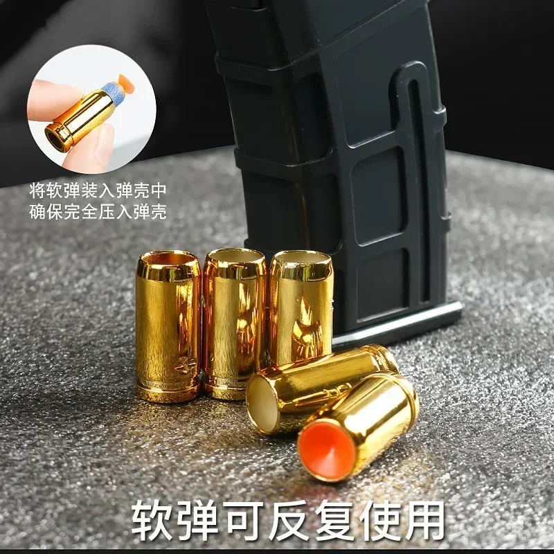 M416 Style Soft Dart Blaster Toy Manual Loaded Foam Dart Blaster Model Christmas Birthday Gift 2026