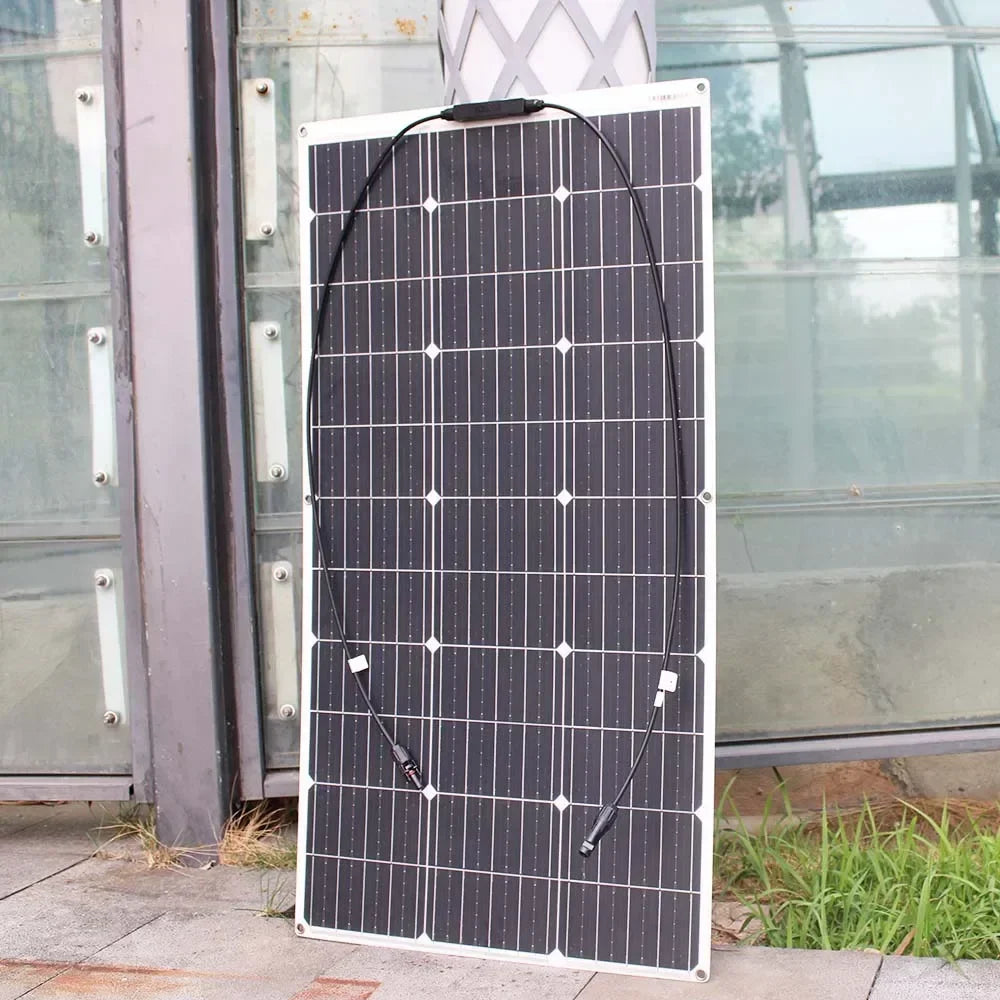 ASUNERGE 12V Flexible Solar Panel 600W 100W 200W 300W 400W 500W Bendable Waterproof Monocrystalline Best Solar Panel China RV