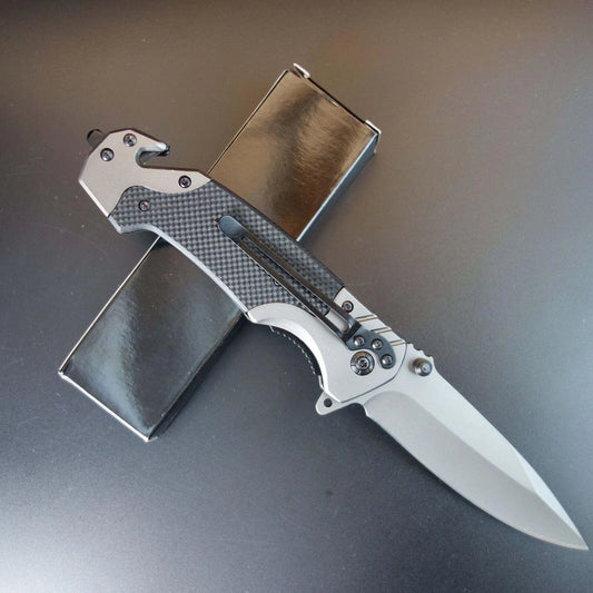 9" SPRING ASSISTED OPEN Hunting Folding POCKET KNIFE Camping Tactics EDC Knives