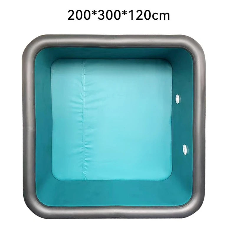 200x300x120cm Square Inflatable Outdoor Pool for Home Use for Outdoor Water Play Water Activities and Swimming