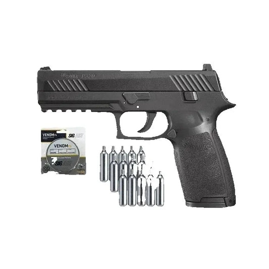 Rodent Control Tools SIG Sauer P320 Air Pistol with CO2 12 Gram (15 Pack) and 500 Lead Pellets Home Decor Metal Wall Sign