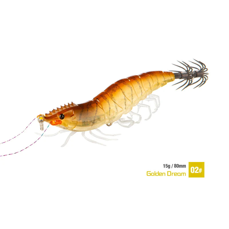 15g Squid Jig Slow Sinking Cuttlefish Egi Lure Artificial Calamar Octopus Bait Fish for Shrimp Hook Sea Fishing Lures