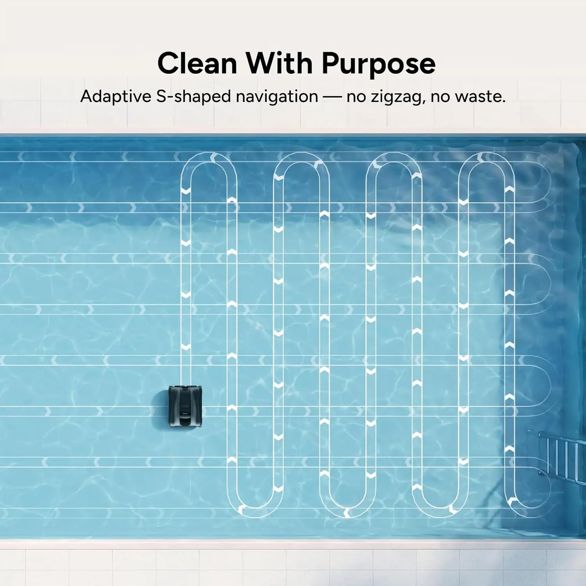 K Series Robotic Pool Cleaner, 7H Runtime Cordless Pool Vacuum, 22,000 LPH Suction Power, Smart Navigation,, Customized