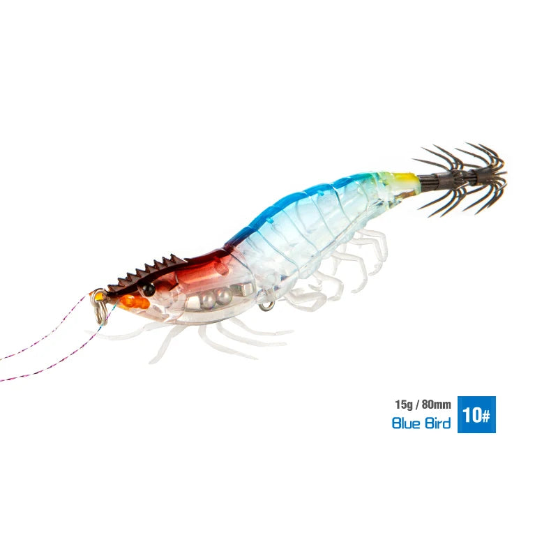 15g Squid Jig Slow Sinking Cuttlefish Egi Lure Artificial Calamar Octopus Bait Fish for Shrimp Hook Sea Fishing Lures