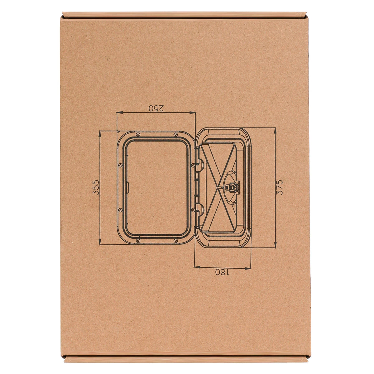 ABS Deck Access Hatch Cover, Waterproof Anti-UV, Non-Skid Inspection, Marine Boat, Yacht, RV, 15x11"