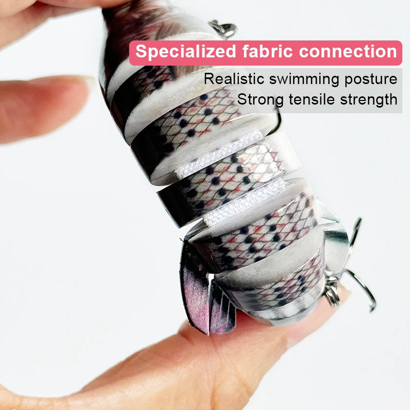 Bionic Multi-Section Lure 19g Sinking Bait for Freshwater and Saltwater, Universal Fishing Lure for Ponds, Lakes, and Ocean, Suitable for All Swimming Layers
