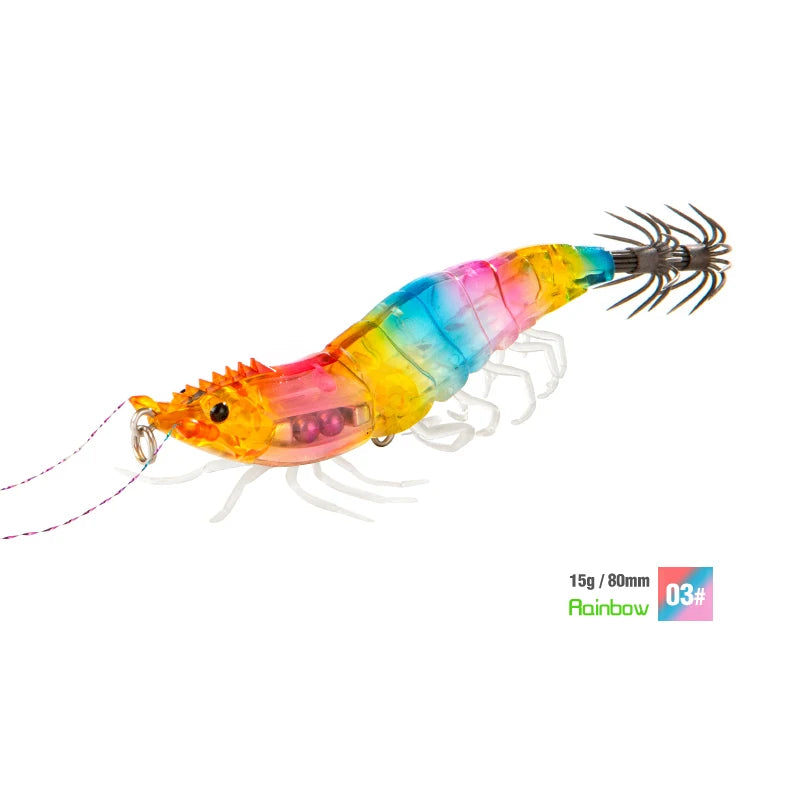 15g Squid Jig Slow Sinking Cuttlefish Egi Lure Artificial Calamar Octopus Bait Fish for Shrimp Hook Sea Fishing Lures