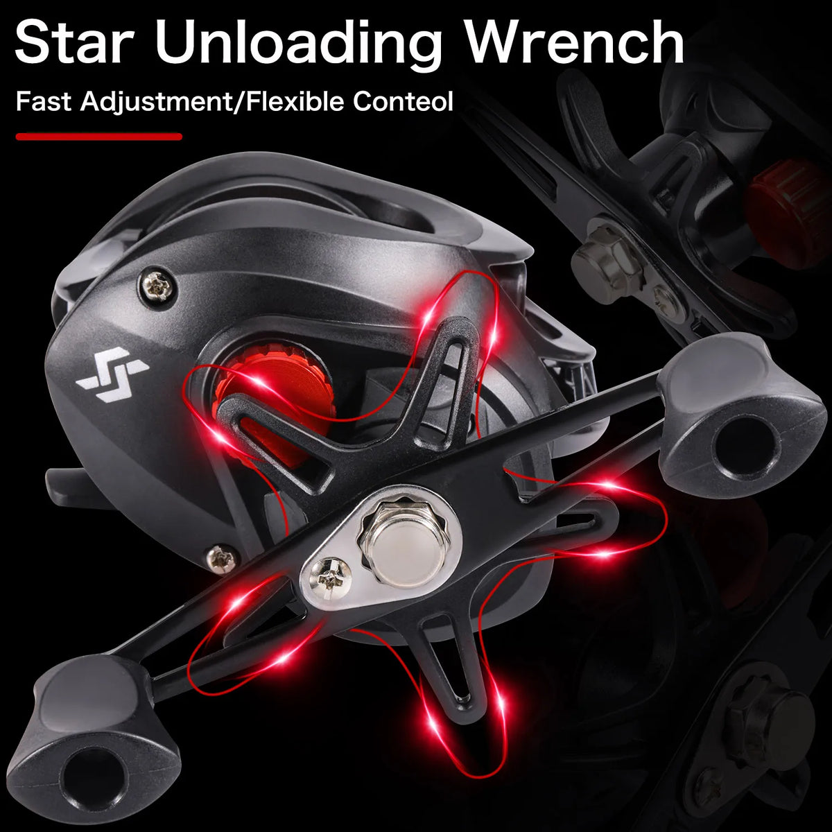 Sougayilang 1.8-2.4m Casting Fishing Combo Telescopic Fishing Rod and 7.2:1 High Speed Fishing Reel with 150M Line Pesca
