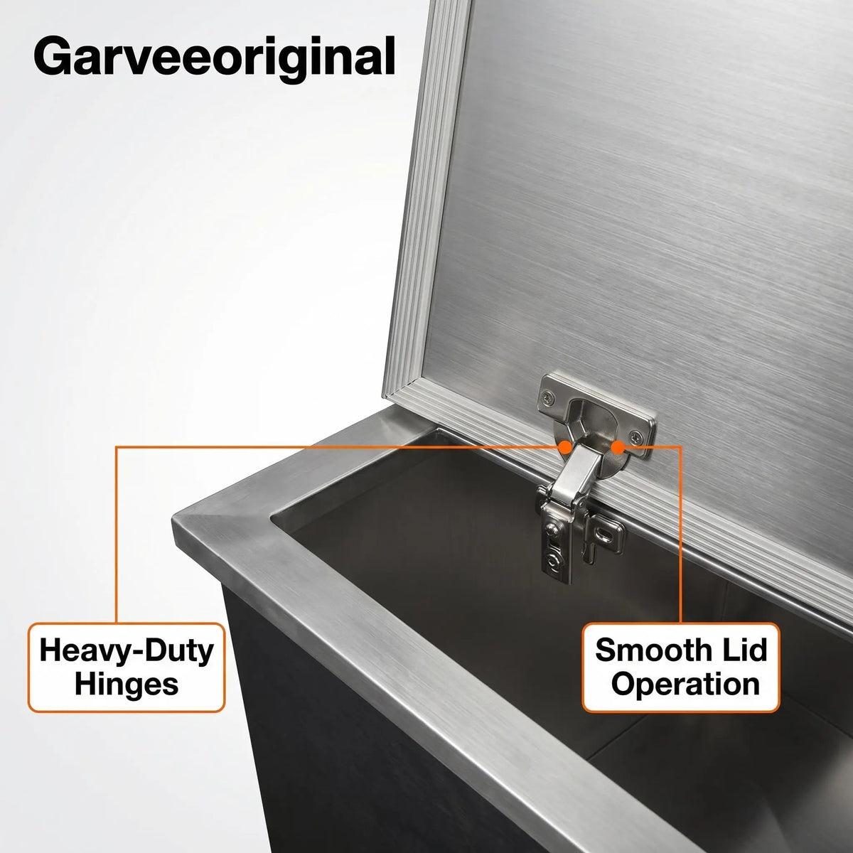 85QT Built‑In Ice Chest Cooler with Lid, Stainless Steel Drop‑In Ice Bin, 24H Cooling, Drain System for Outdoor Kitchen Bar Party