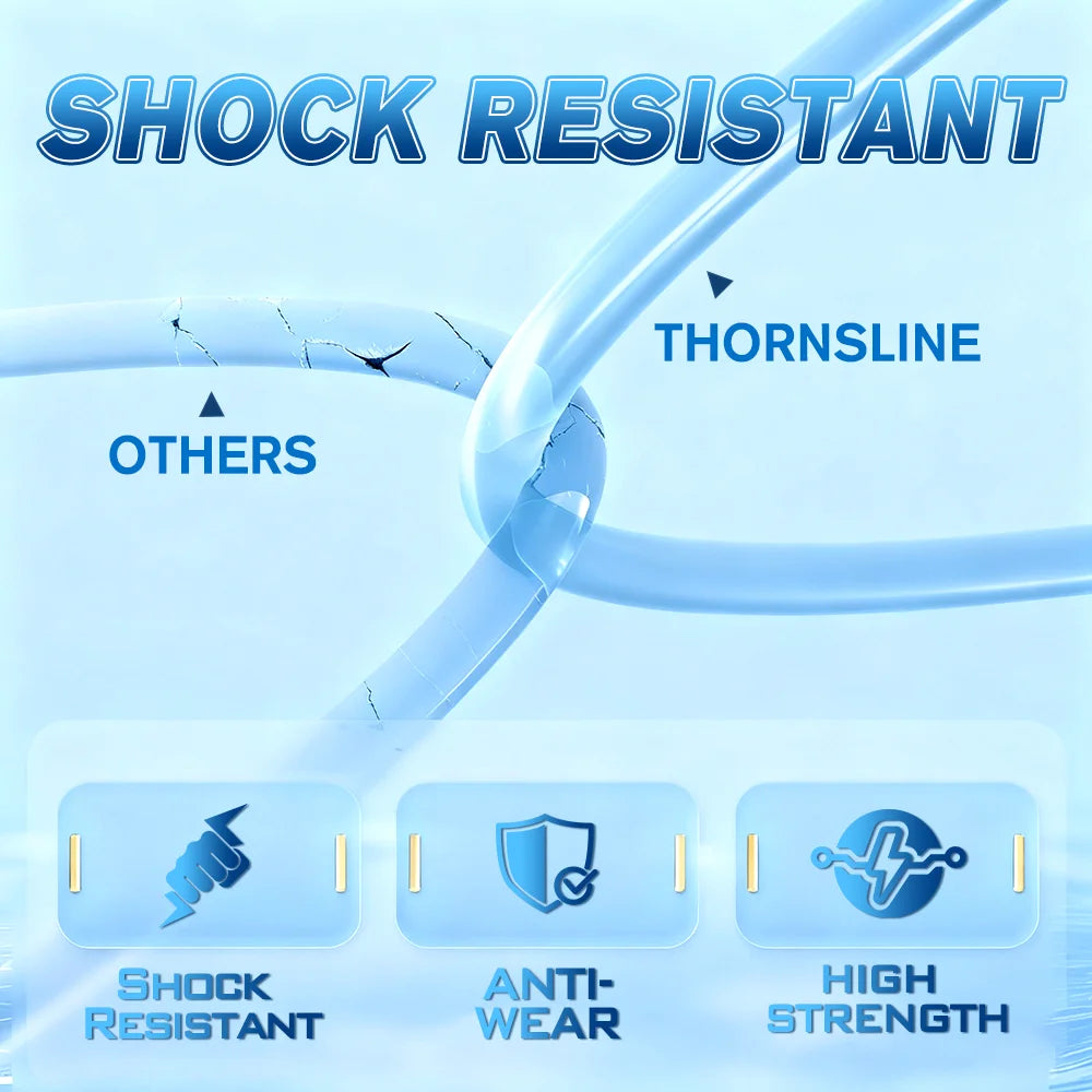Thornsline Camo Blue Rock Fishing Line 1000m Nylon Monofilament Abrasion Resistant High Strength for Sea Fishing Shore Jigging