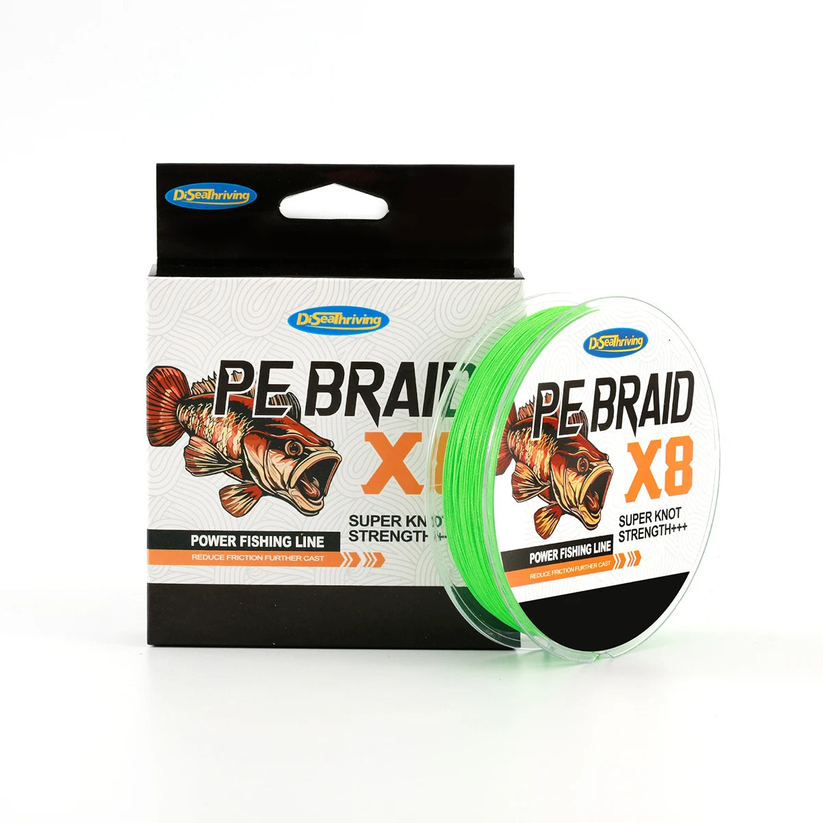 X8 Braided Fishing Line-Super Strong - Abrasion Resistant - 6LB to 60LB Test for Salt-Water,(100M/300M/500M),Diam.#0.10MM-0.4MM