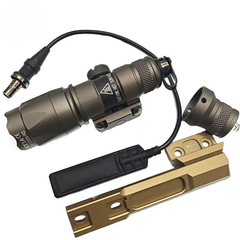 Tactics SF M300C M600C M600 Flashlight LED White Light AR15 Hunting Airsotf Accesssories Lamp with ML--OK/20MM Rail Mount