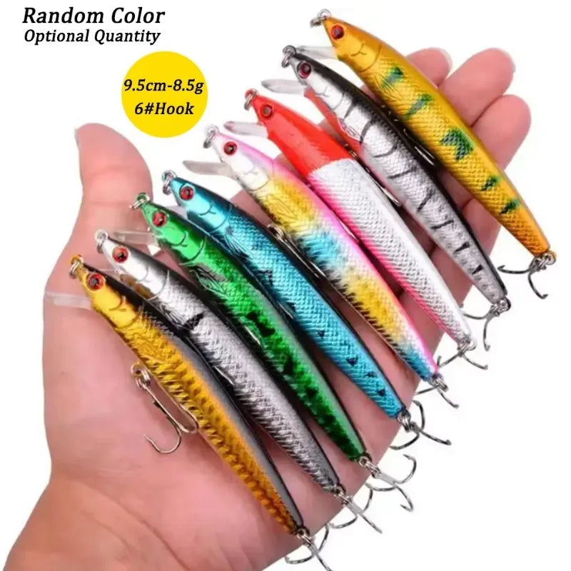 Fishing Lures Set Crankbait Tackle Hard Bait Kit Artificial Minnow Popper Pencil Swing Swimbait Wobblers Bionic Crank Pesca Suit