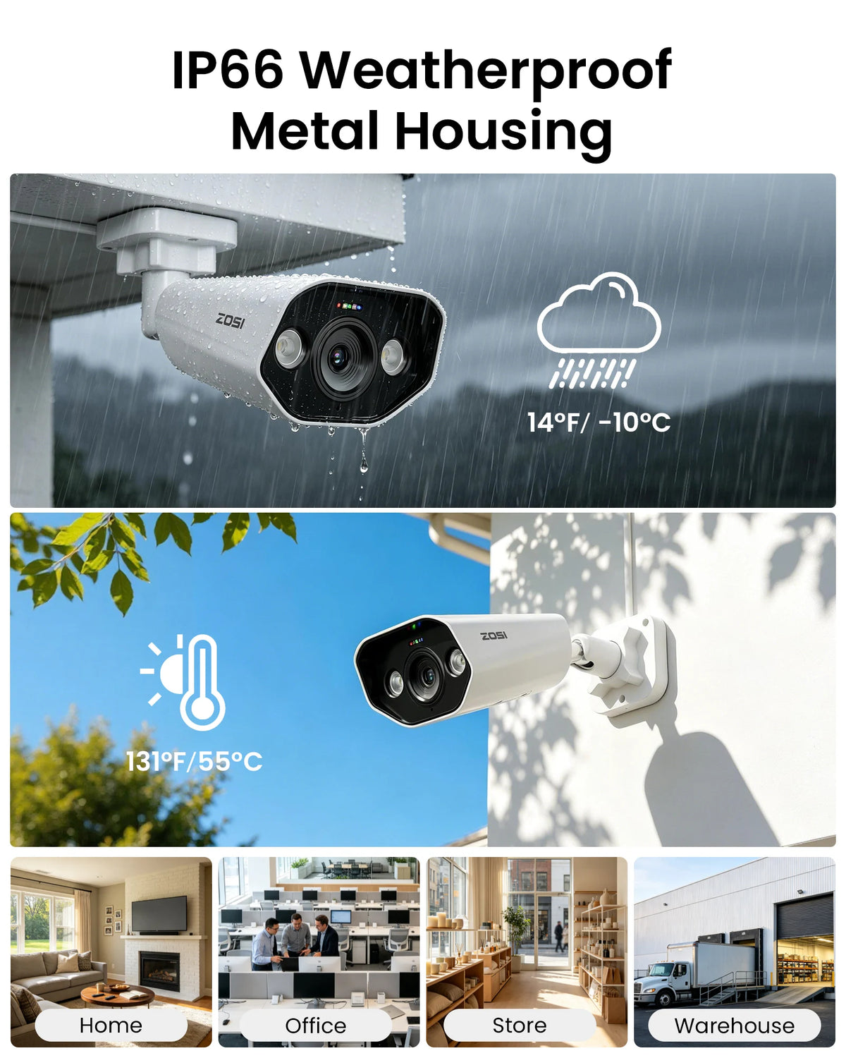 ZOSI 8CH POE Video Surveillance Kit 4K 8MP 5MP Super HD Outdoor IP Cameras AI Starlight Night Vision CCTV Security Camera System