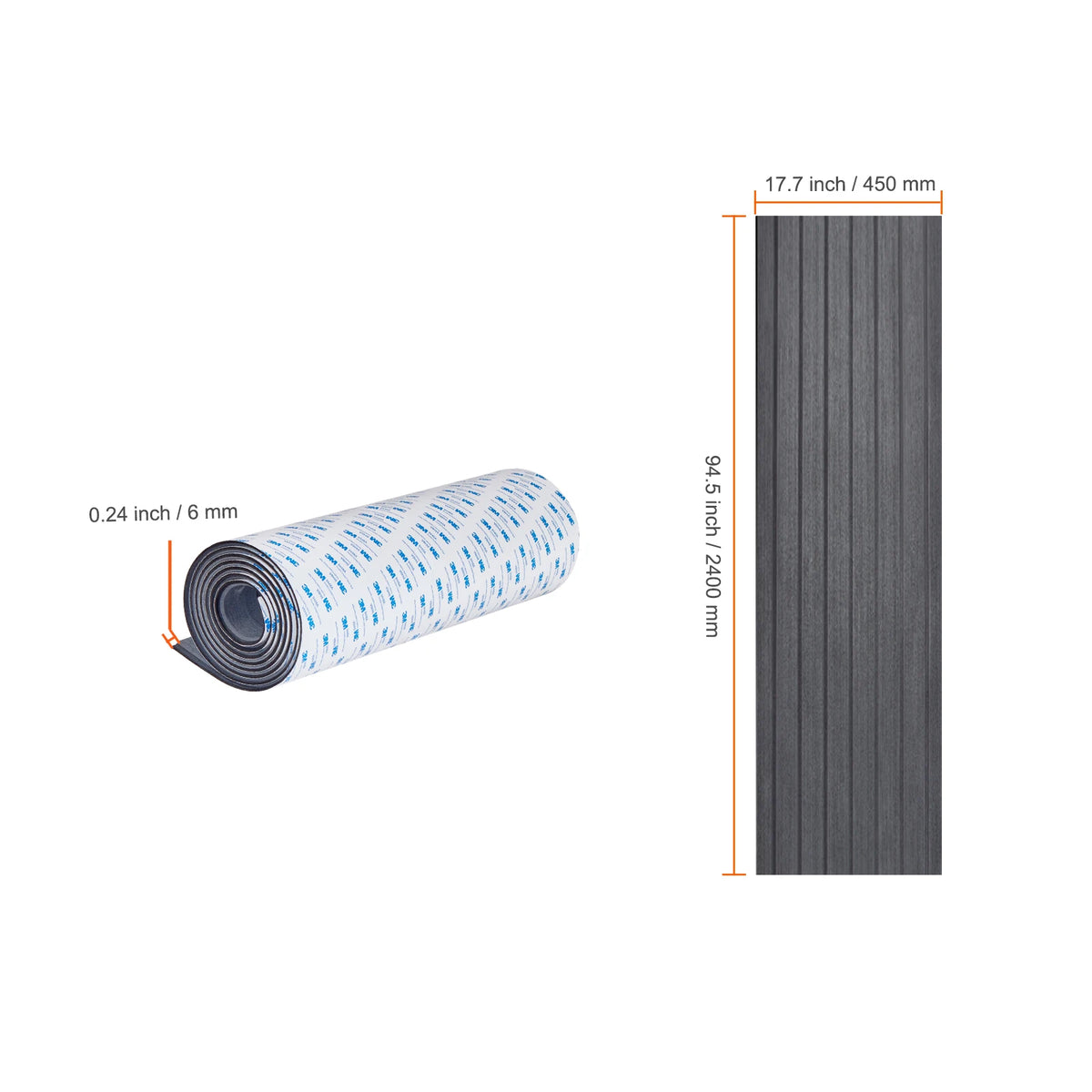 SucceBuy Boat Flooring EVA Foam Boat Decking Non-Slip Self-Adhesive Flooring Marine Carpet for Boats Yacht Pontoon Kayak Decking