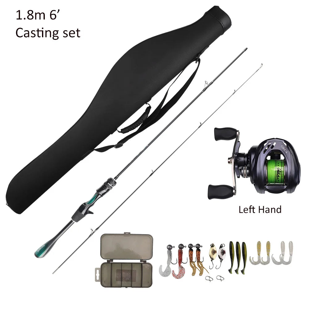 FISHINGFANS ORCA ULTRALIGHT UL SOLID TIP TAPERED HANDLE TROUT LAKE RIVER SPINNING CASTING FISHING ROD