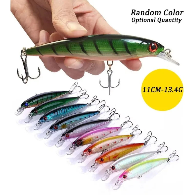 Fishing Lures Set Crankbait Tackle Hard Bait Kit Artificial Minnow Popper Pencil Swing Swimbait Wobblers Bionic Crank Pesca Suit