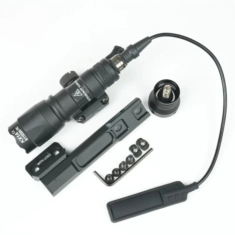 Tactics SF M300C M600C M600 Flashlight LED White Light AR15 Hunting Airsotf Accesssories Lamp with ML--OK/20MM Rail Mount