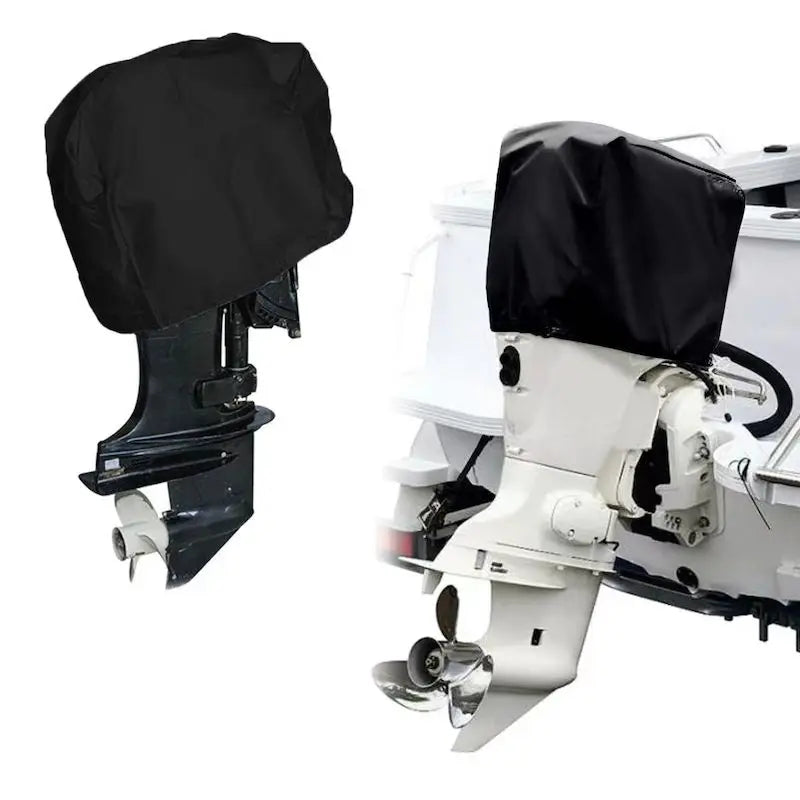 Motor Engine Boat Cover UV Oxford Waterproof Yacht Half Outboard Anti Dustproof Cover Marine Engine Protector 210D 420D 6-225HP