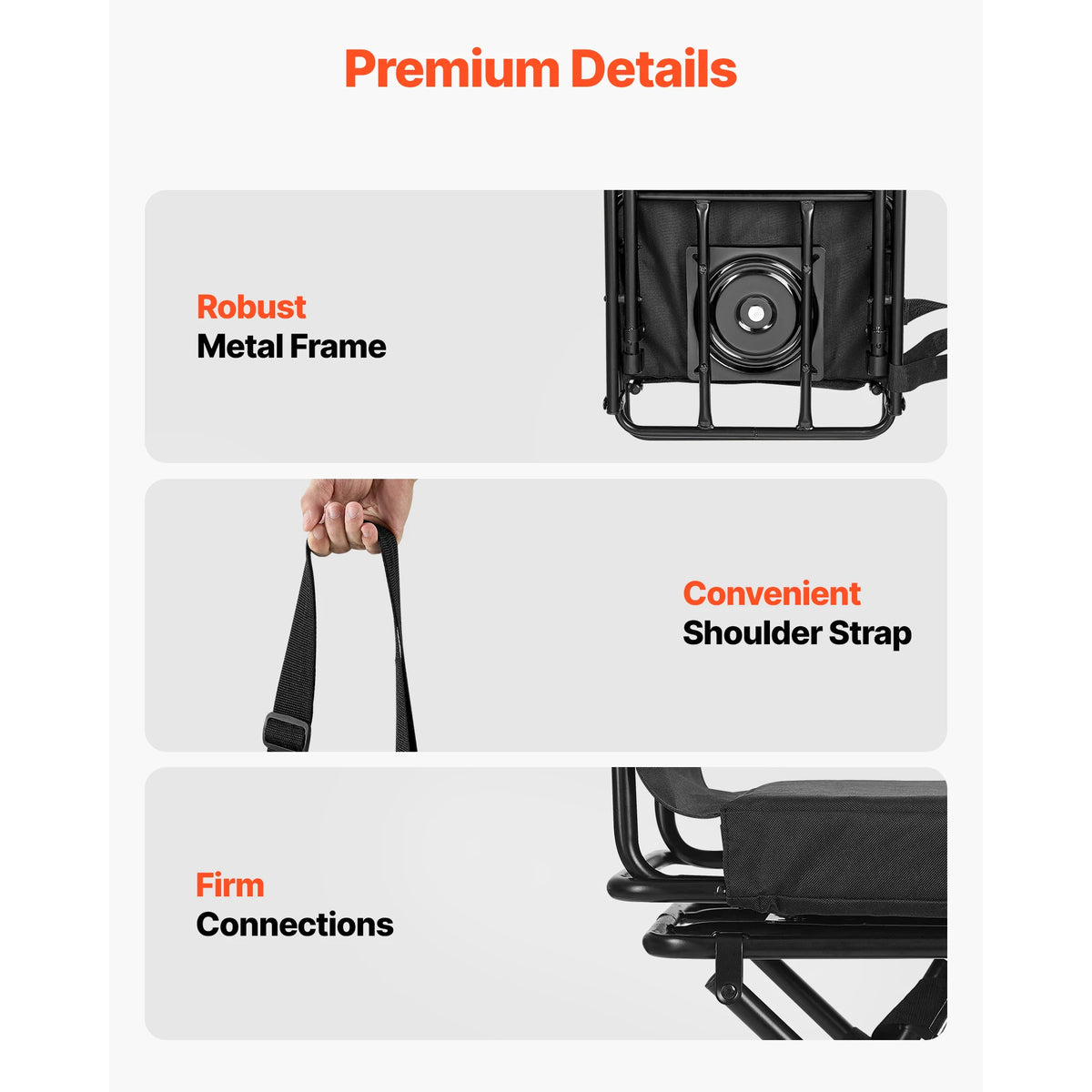 SucceBuy Hunting Chair 360° Silent Swivel Foldable Lightweight Portable Blind Chair with Adjustable Shoulder Strap for Fishing