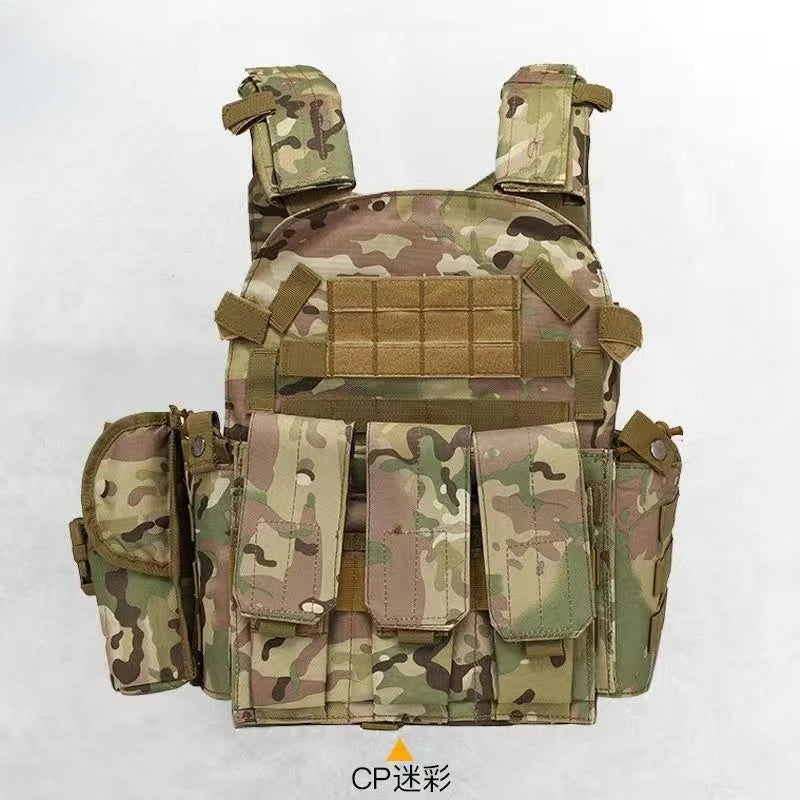 Children Nylon Gear Tactical Vest Body Protection Hunting Carrier Children Accessories Pouch Training Camping Kid Camo Vest